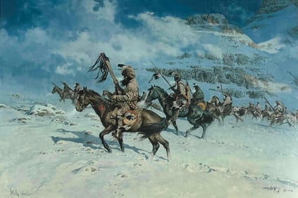 Frank McCarthy (1924-2002), Snow Moon, Pencil Signed Lithograph