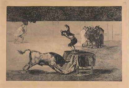 Francisco Goya (after), La Tauromaquia, 19, Aquatint Etching