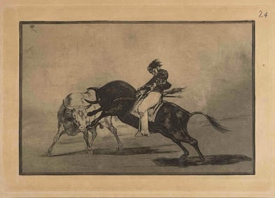 Francisco Goya (after), La Tauromaquia, 24, Aquatint Etching