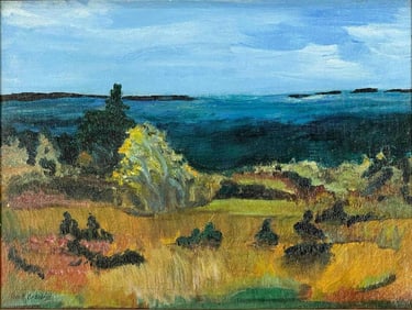 George Kennedy Brandriff (American, 1890-1936), Southern California Seascape, Oil On Canvas Board