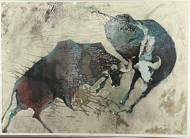 Edwin Salomon (Israeli/Romanian, 1925-2013), Taurus, Serigraph