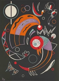 Wassily Kadinsky (Russian, 1866-1944), Comets, Lithograph, 1938
