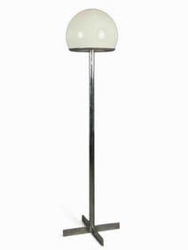 Mid Century Modern Chrome Floor Lamp, Ca. 1970