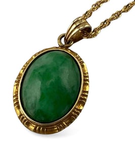14K Jade Necklace