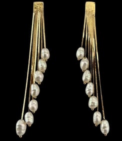 14K Freshwater Pearl Earrings