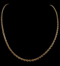 14K Yellow Gold Rope Chain