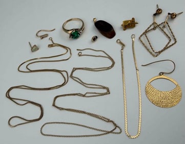 14K, 18K, 10K Gold Jewelry Lot