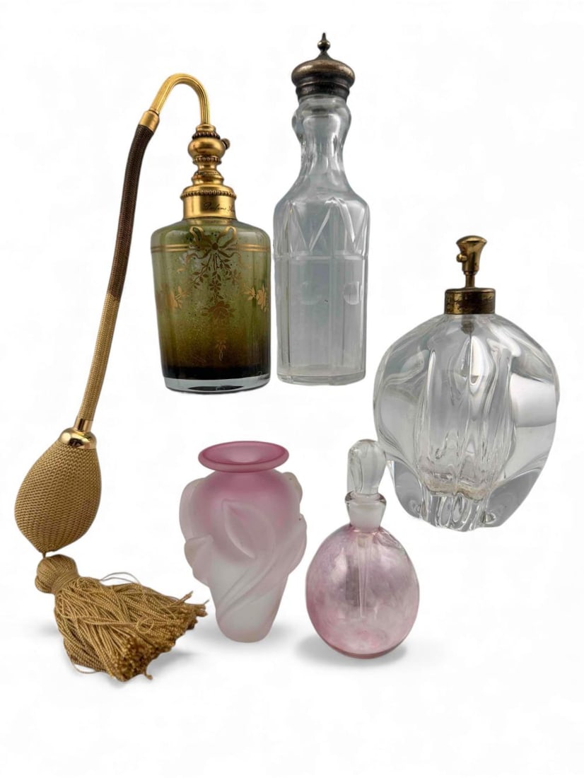 Grouping Of Glass Perfume Bottles Including Baccarat (1 of 20)