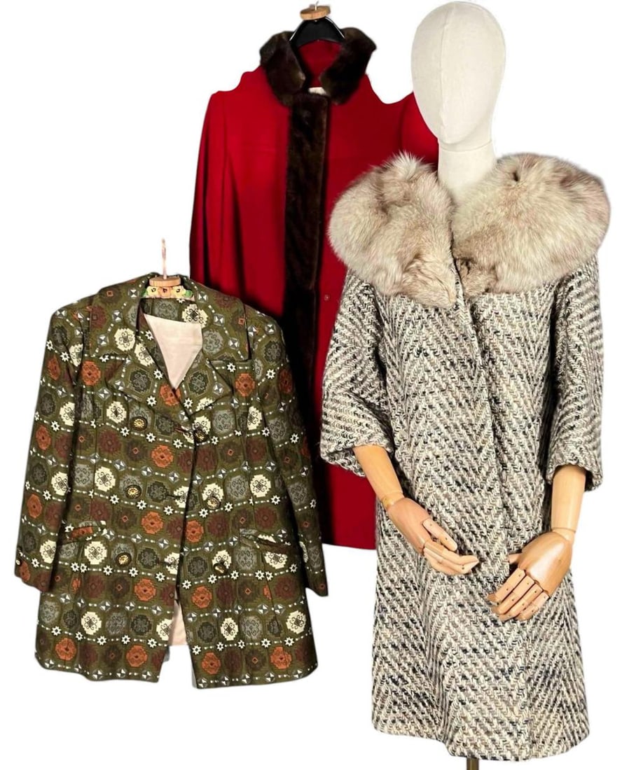 Grouping Of 1960's Outerwear, Including Fur Trimmed Pieces (1 of 20)