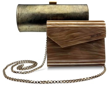 Two Jimmy Choo Clutch Purses