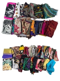 Lot Of Scarves, Most Silk, Including Moschino