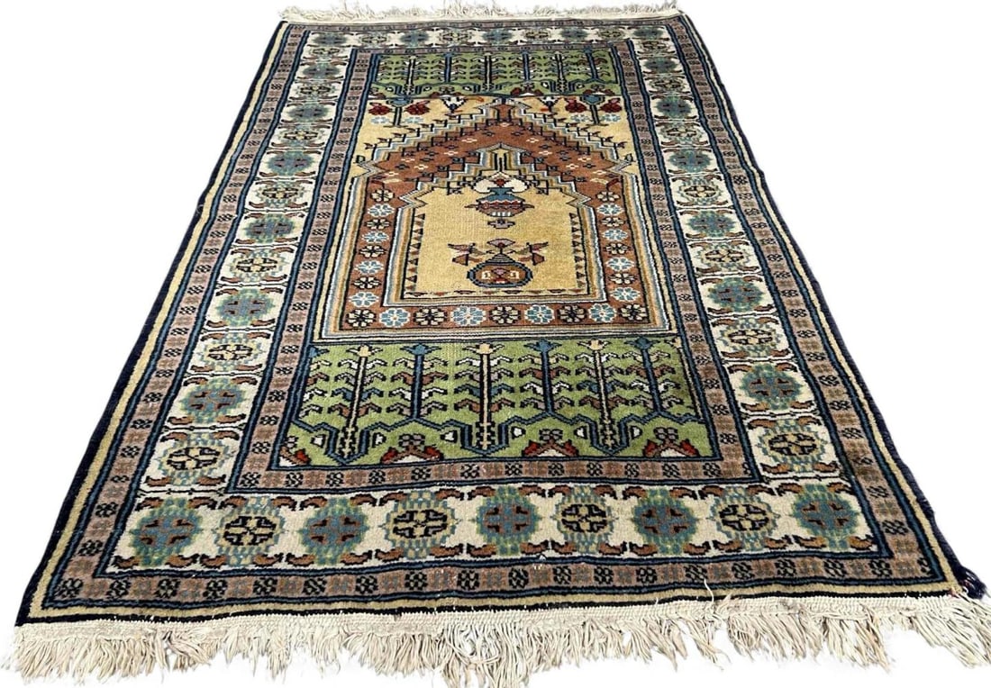 Turkish Prayer Rug, Ca. Mid 20th Century (1 of 11)