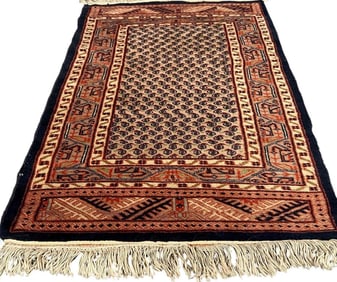 Older Hand Knotted Seraband Style Rug