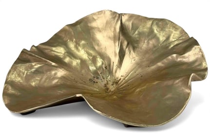 Virginia Metalcrafters Large Lotus Form Bowl