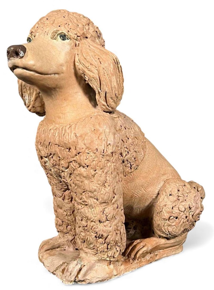 Marianne de Hatten Groh (French/California, 1935-2025), French Poodle, Terra Cotta Sculpture (1 of 10)