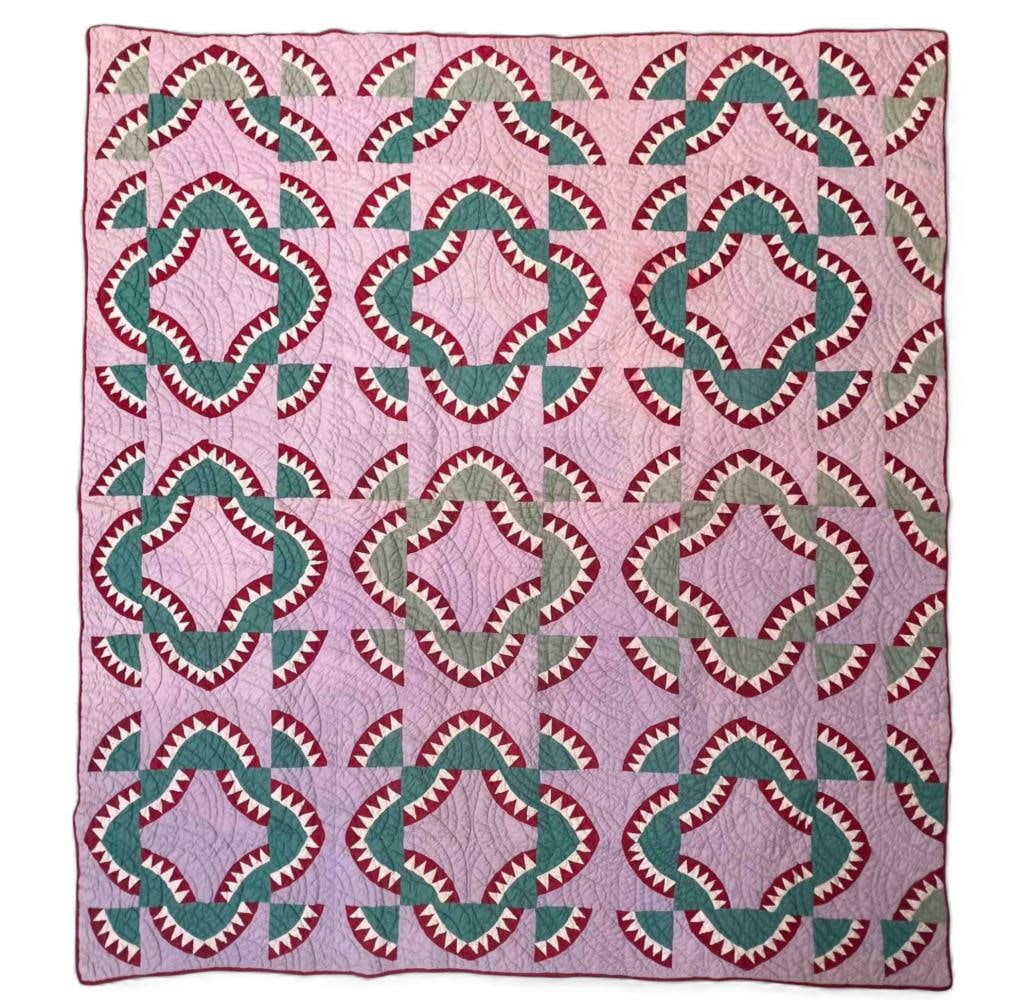 Hand & Machine Stitched Quilt, 20th Century (1 of 20)