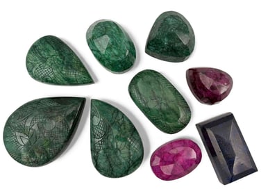 Large Carved & Faceted Gemstones