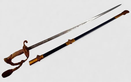 M1852 Naval Officer's Presentation Sword With Etched Blade