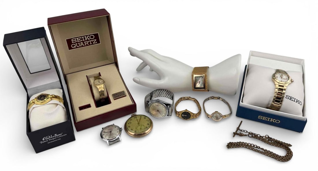 Lot Of Watches, Including Seiko And Elgin (1 of 17)