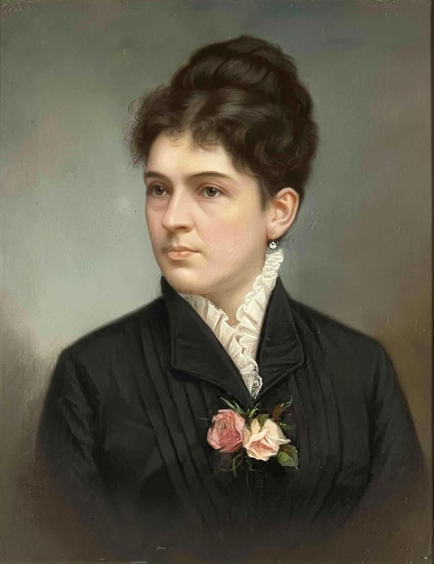 Victorian Pastel Portrait Of A Woman (1 of 11)
