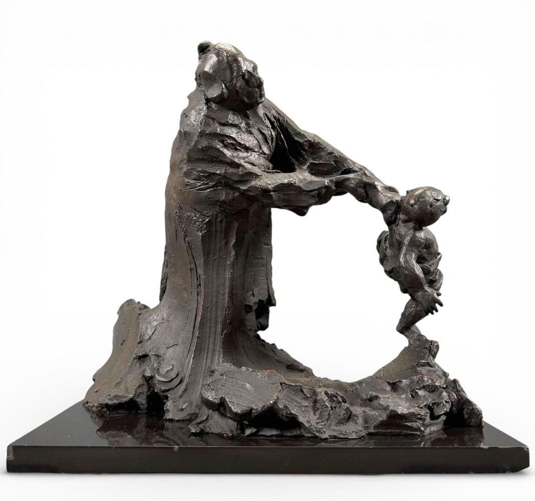 Curt Beckmann (German, 1901-1970), Woman And Child, Bronze Sculpture (1 of 15)