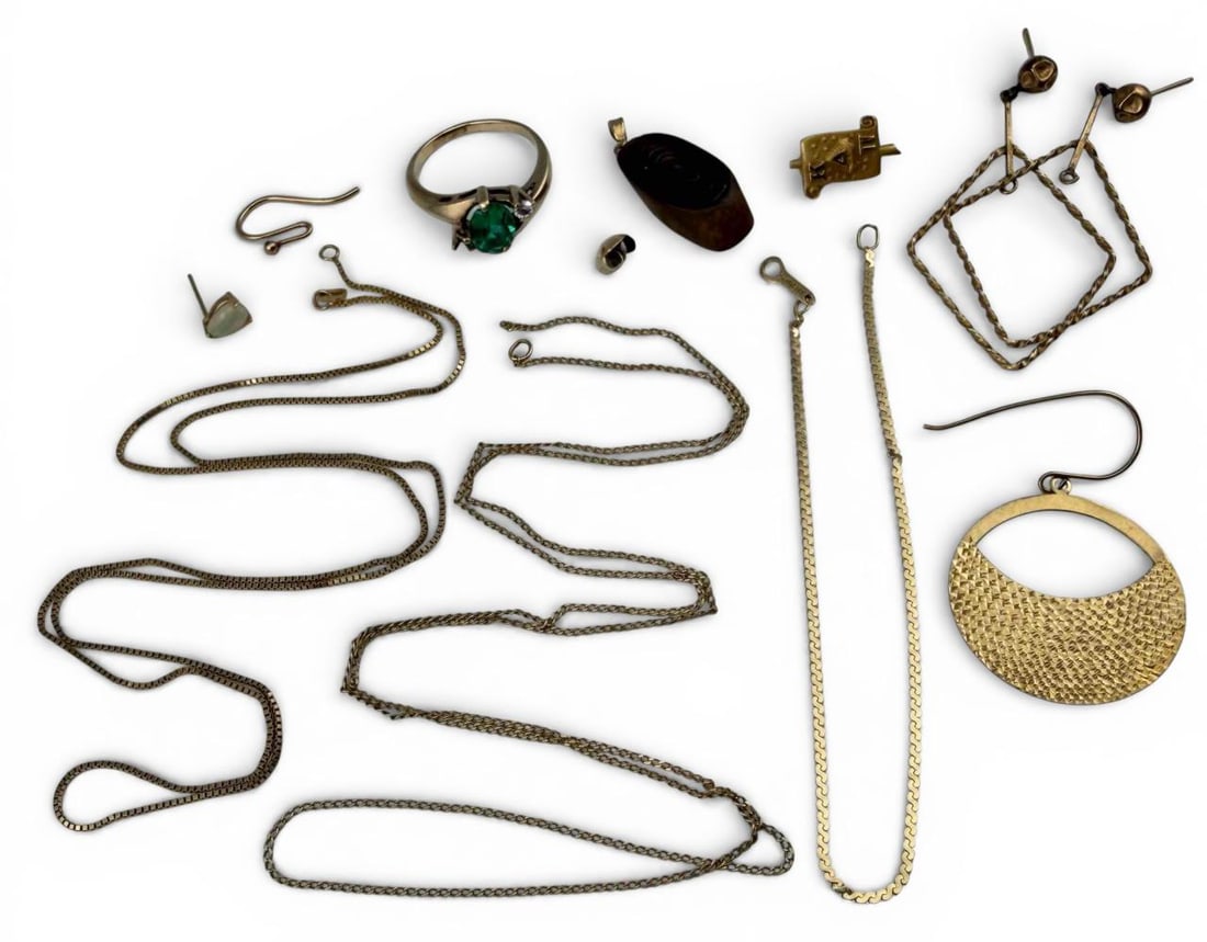 14K, 18K, 10K Gold Jewelry Lot (1 of 9)