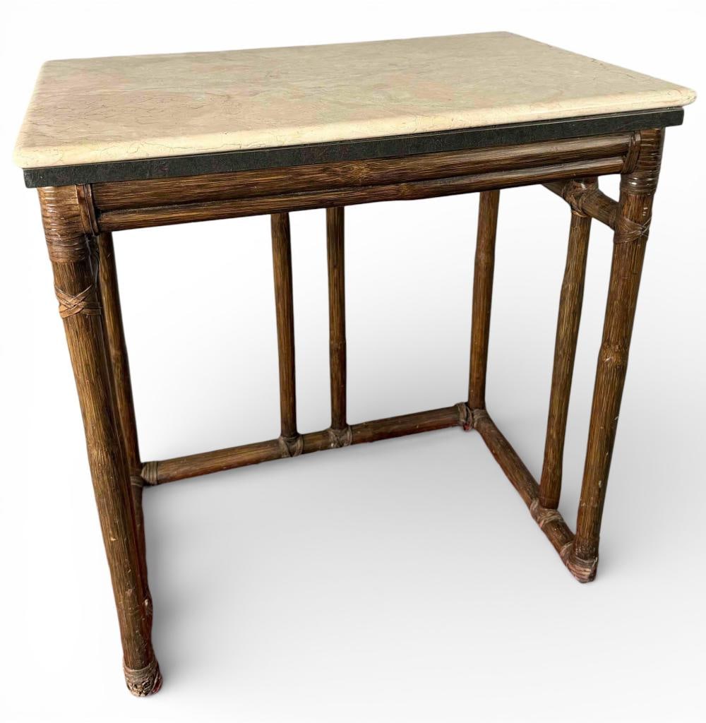 McGuire Stone Top Side Table - 16