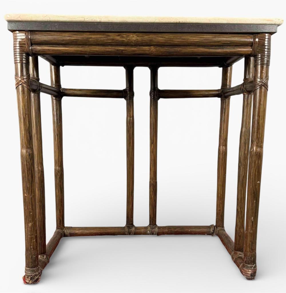 McGuire Stone Top Side Table - 4