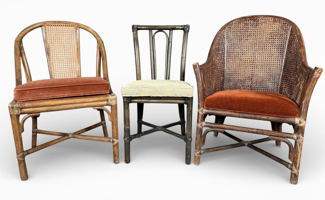 Three McGuire Rattan Chairs (1 of 18)
