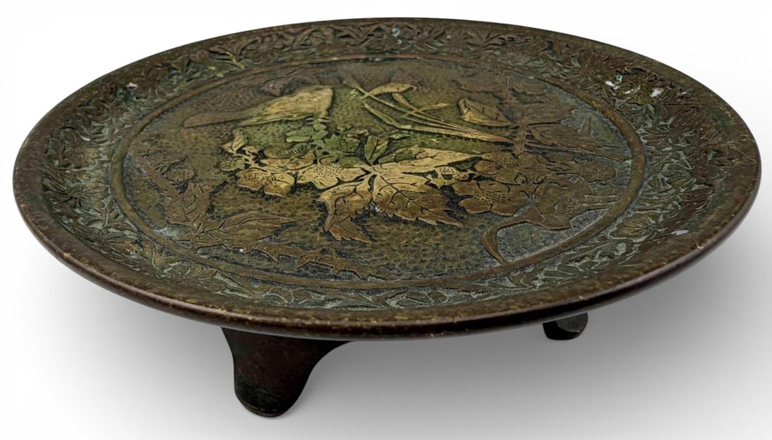 Gilt Bronze Aesthetic Movement Tazza: Gilt Bronze Aesthetic Movement Tazza. Unsigned. Approximately 6.25W x 2.0H in.