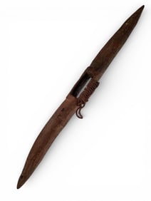 Nigerian Carved Wood & Rope Shield