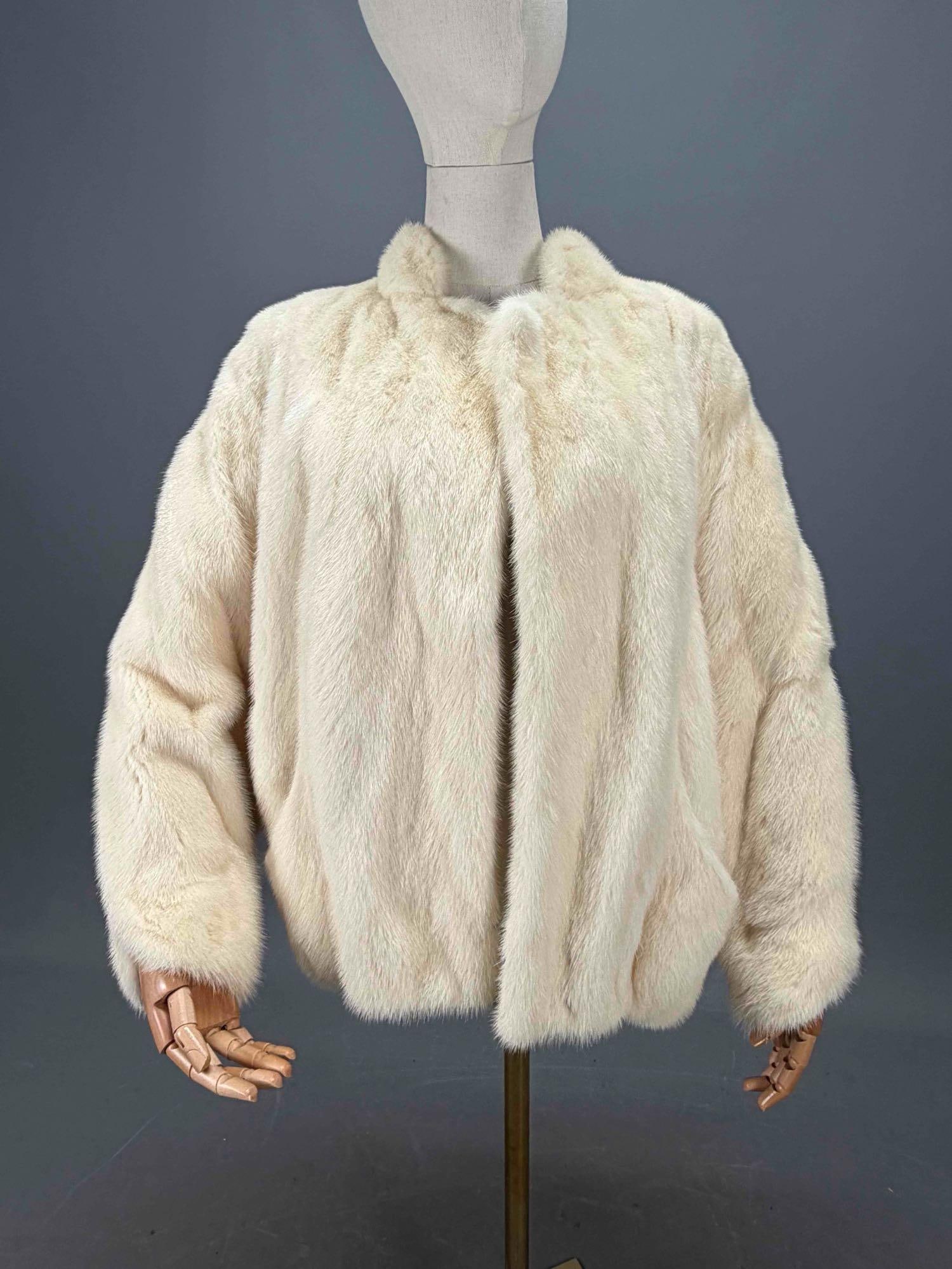 Vintage White Mink Fur Coat (1 of 16)