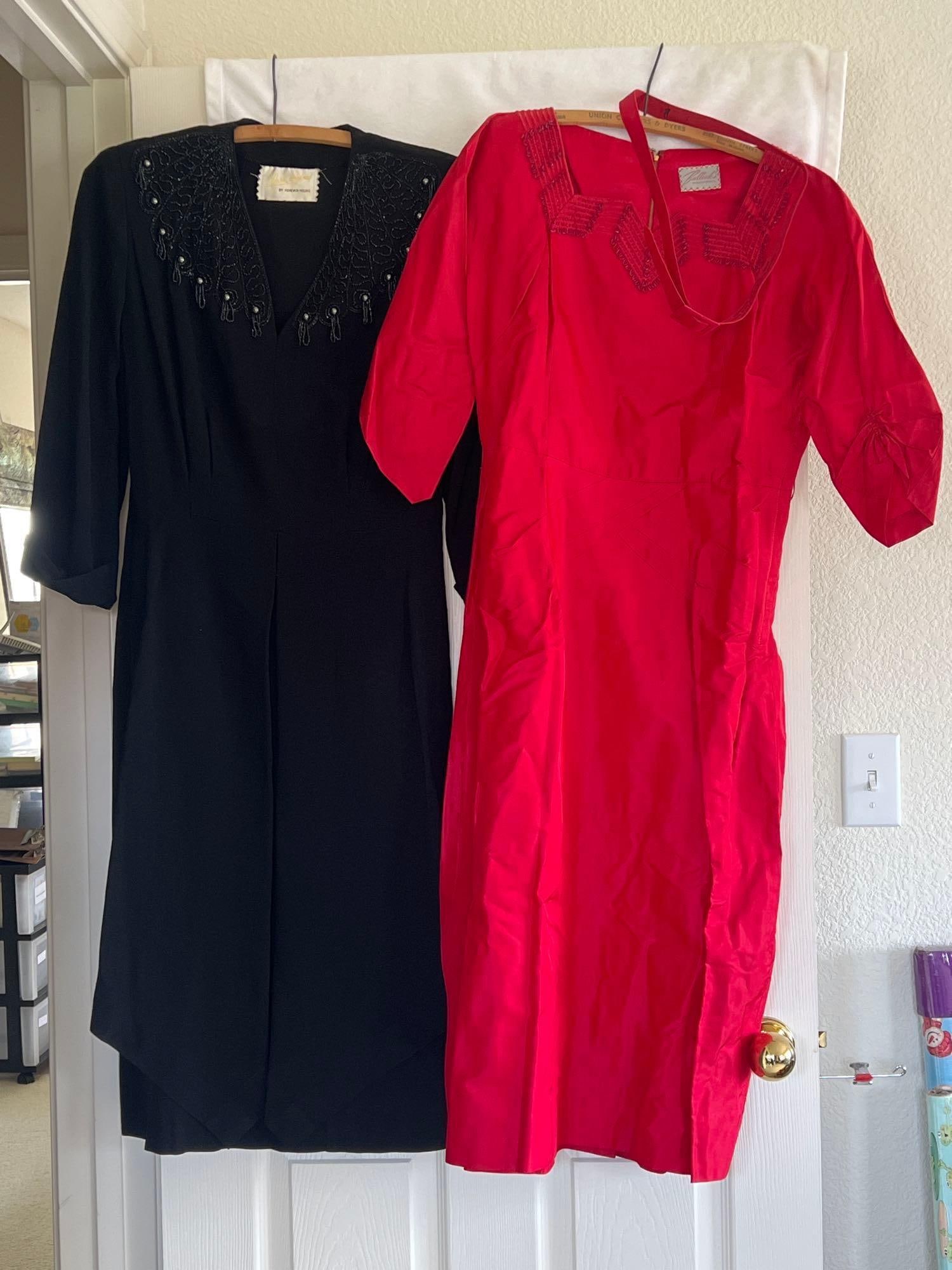 Two Vintage 1950s Beaded Dresses (1 of 8)