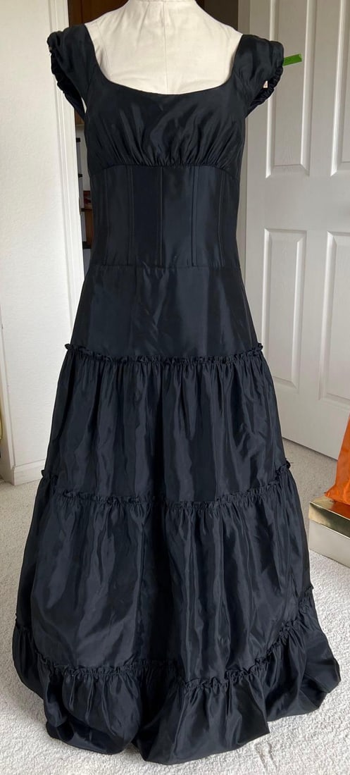 Bcbg Black Evening Gown, Size 6: BCBG black evening gown, size 6.