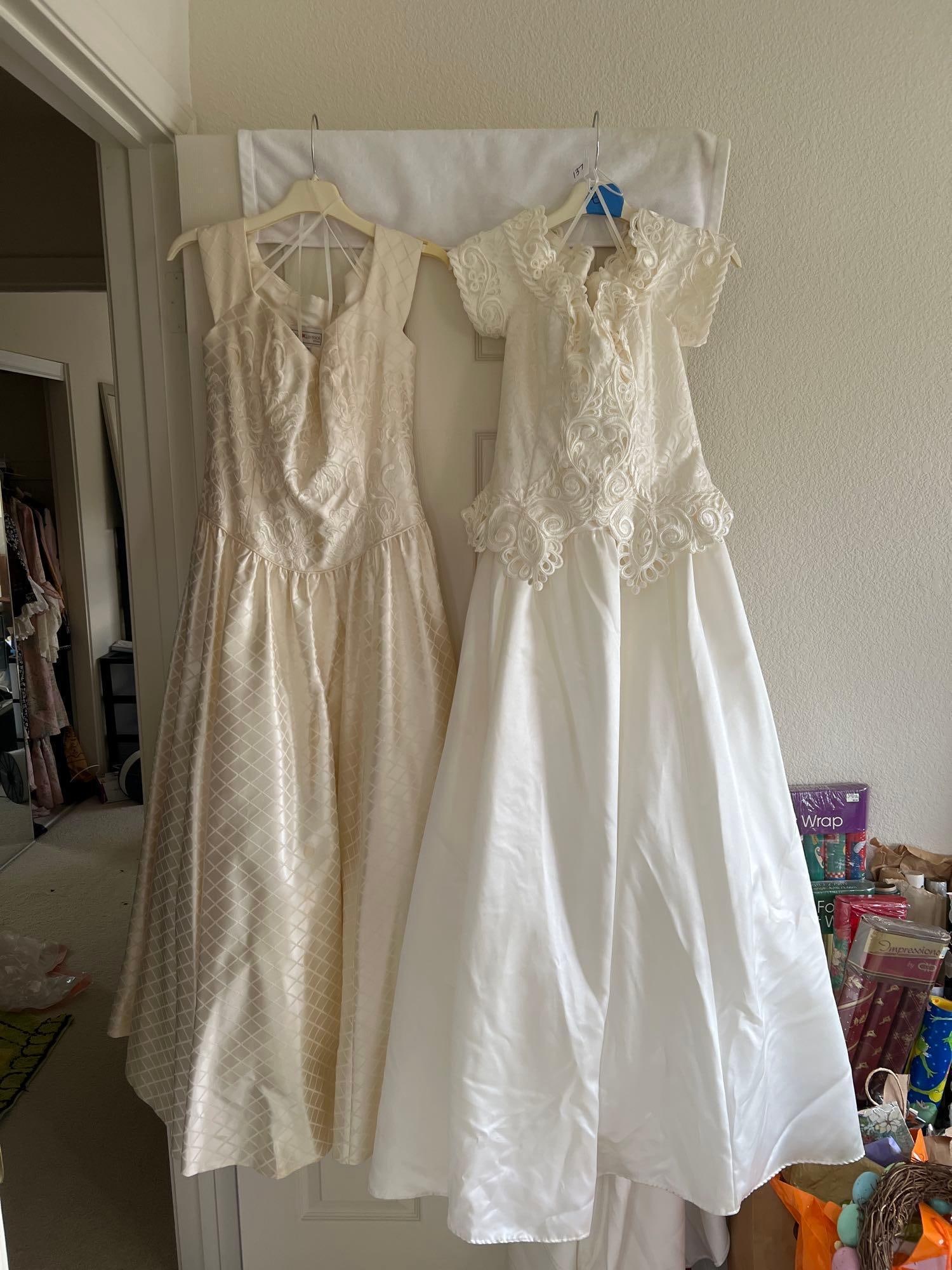 Two Vintage Jessica Mcclintock 1980s To 1990s Bridal Gowns (1 of 6)