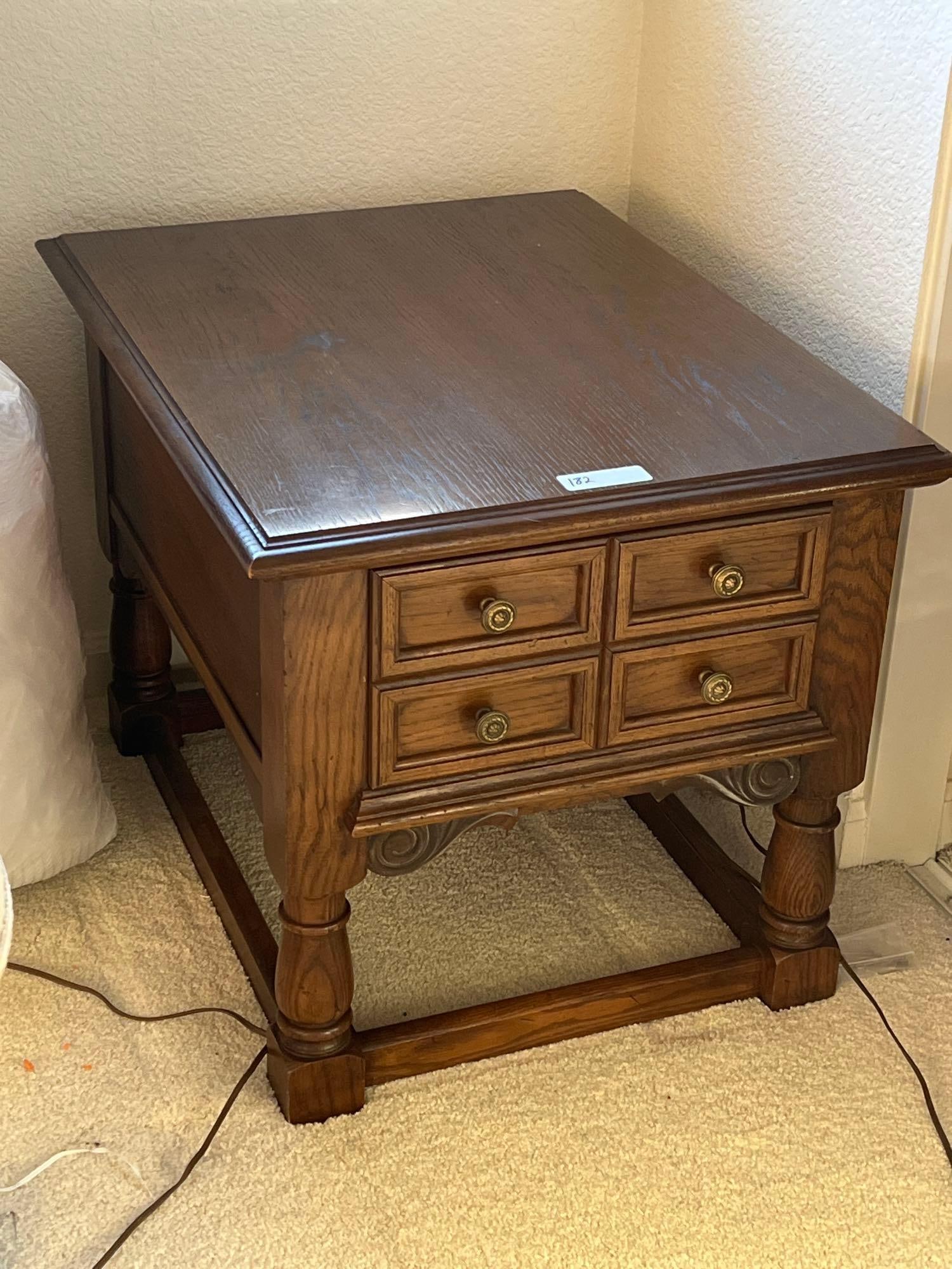 Thomasville Oak Side Table (1 of 4)