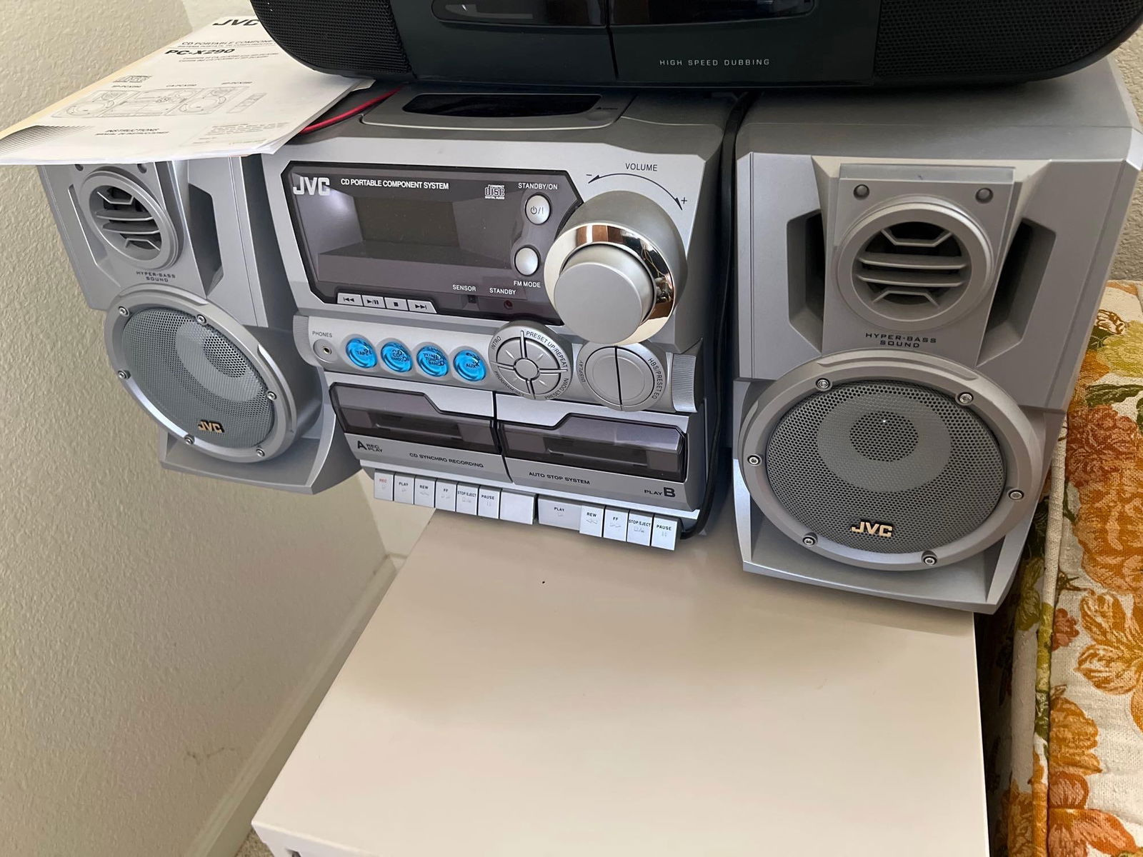 Jvccd Portable Boom Box, With Original Booklet (1 of 3)