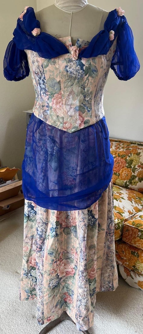 Victorian Style Costume Evening Gown (1 of 4)