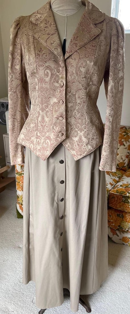 Edwardian Style Two Piece Costume Dress (1 of 5)