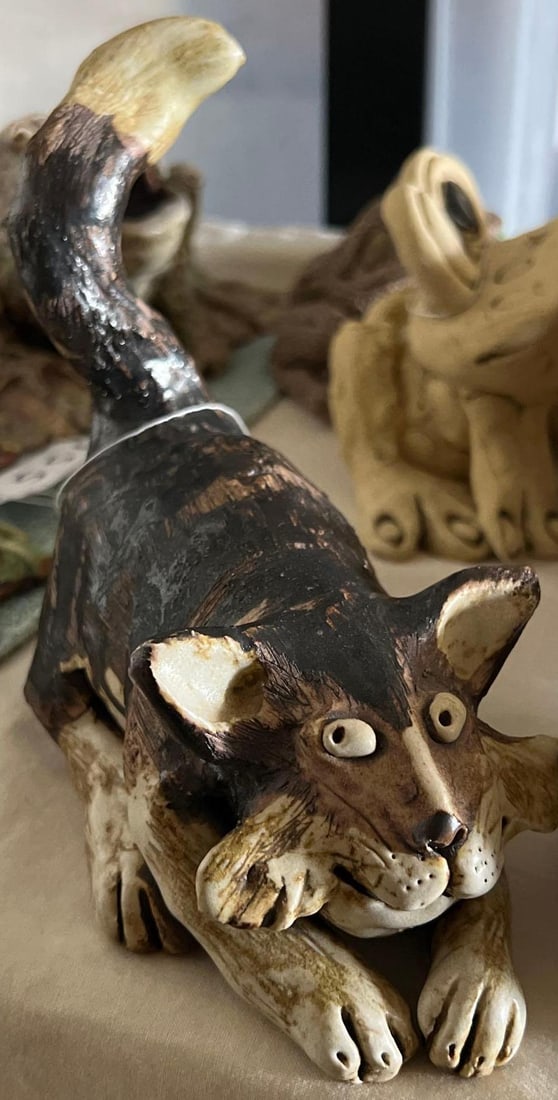 Wild Earth Playful Cat Sculpture (1 of 4)