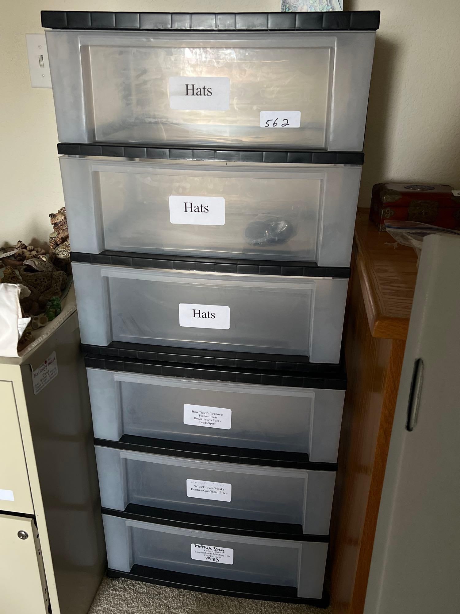 Six Stacking Plastic Storage Drawers (1 of 1)