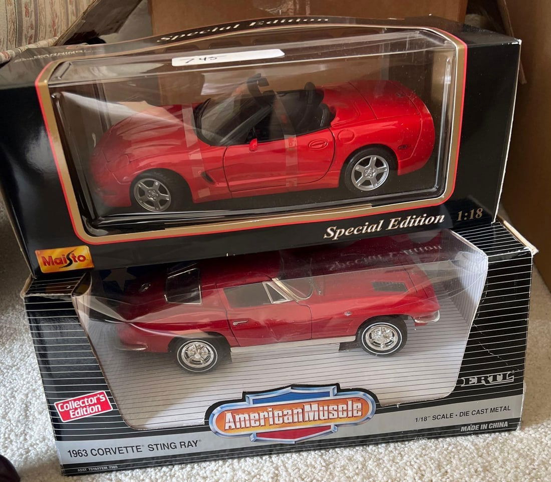 Two Corvette Model Cars (1 of 3)
