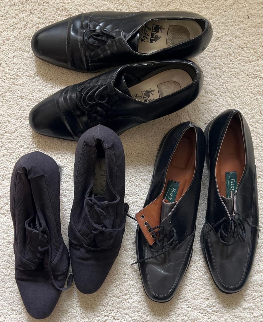 Three Pairs Of Ladies' Vintage Inspired Lace Up Shoes (1 of 8)