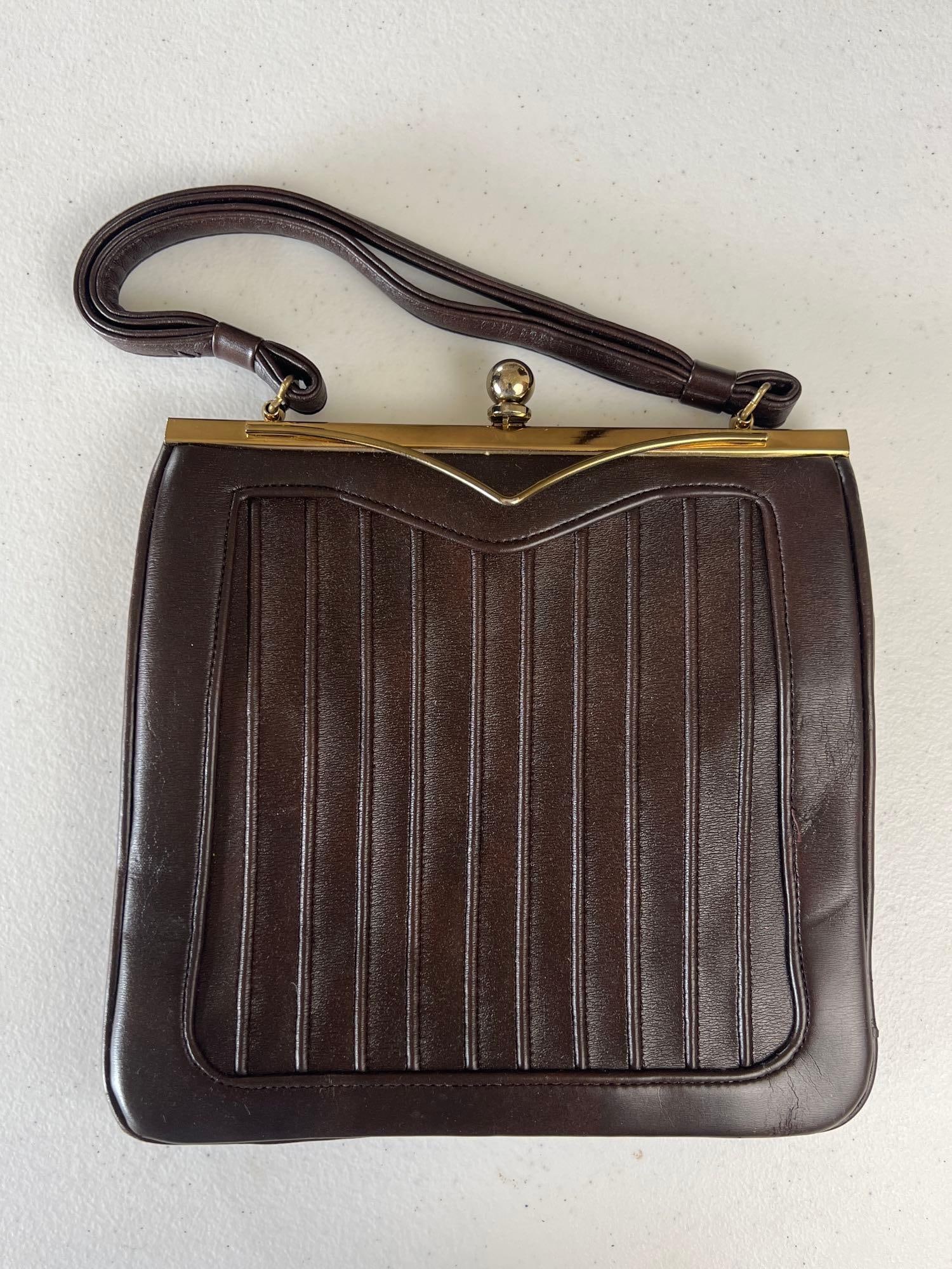Vintage Brown Handbag (1 of 6)
