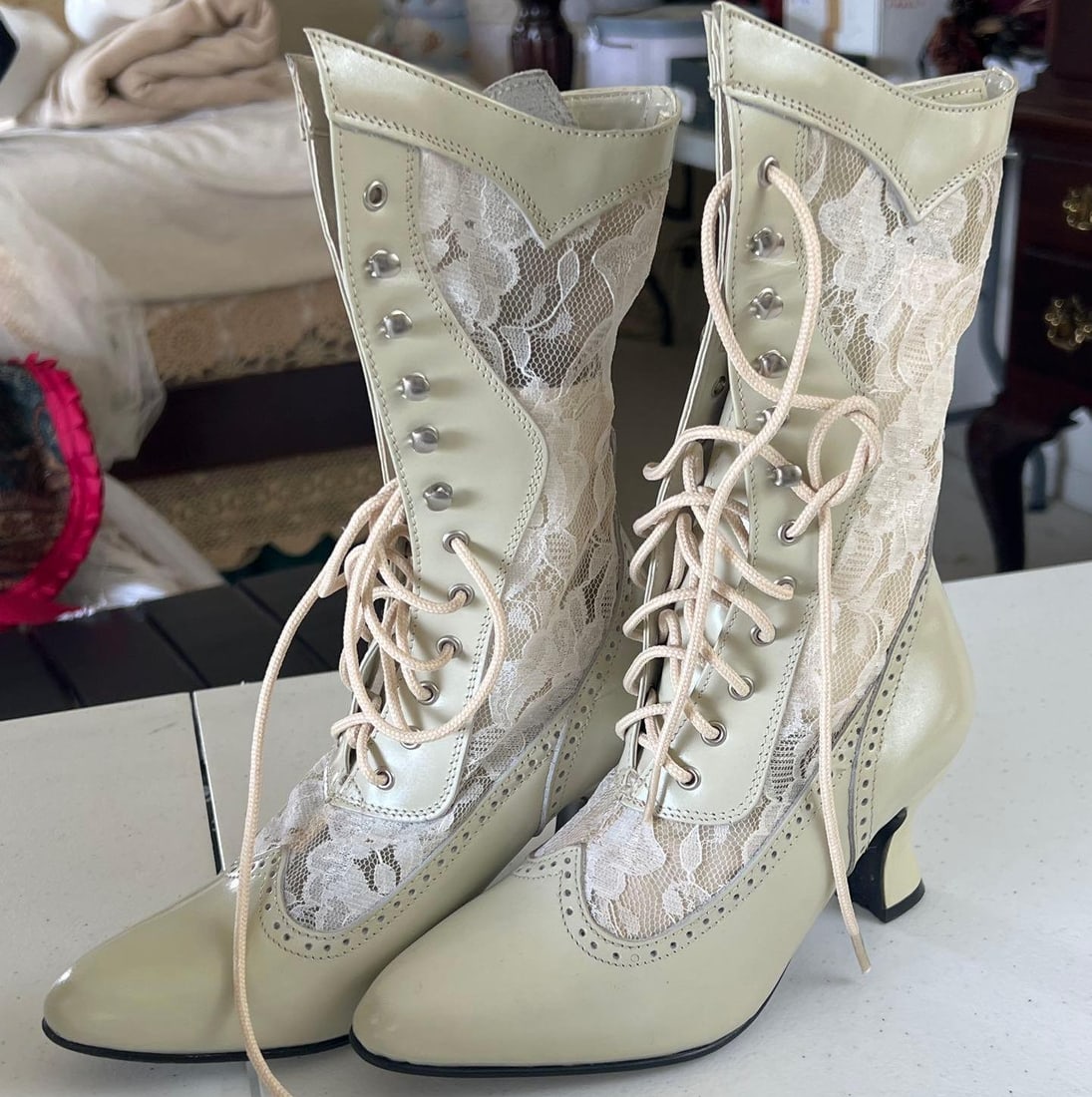 Oak Tree Farms Victorian Inspired Lace Up Boots (1 of 4)