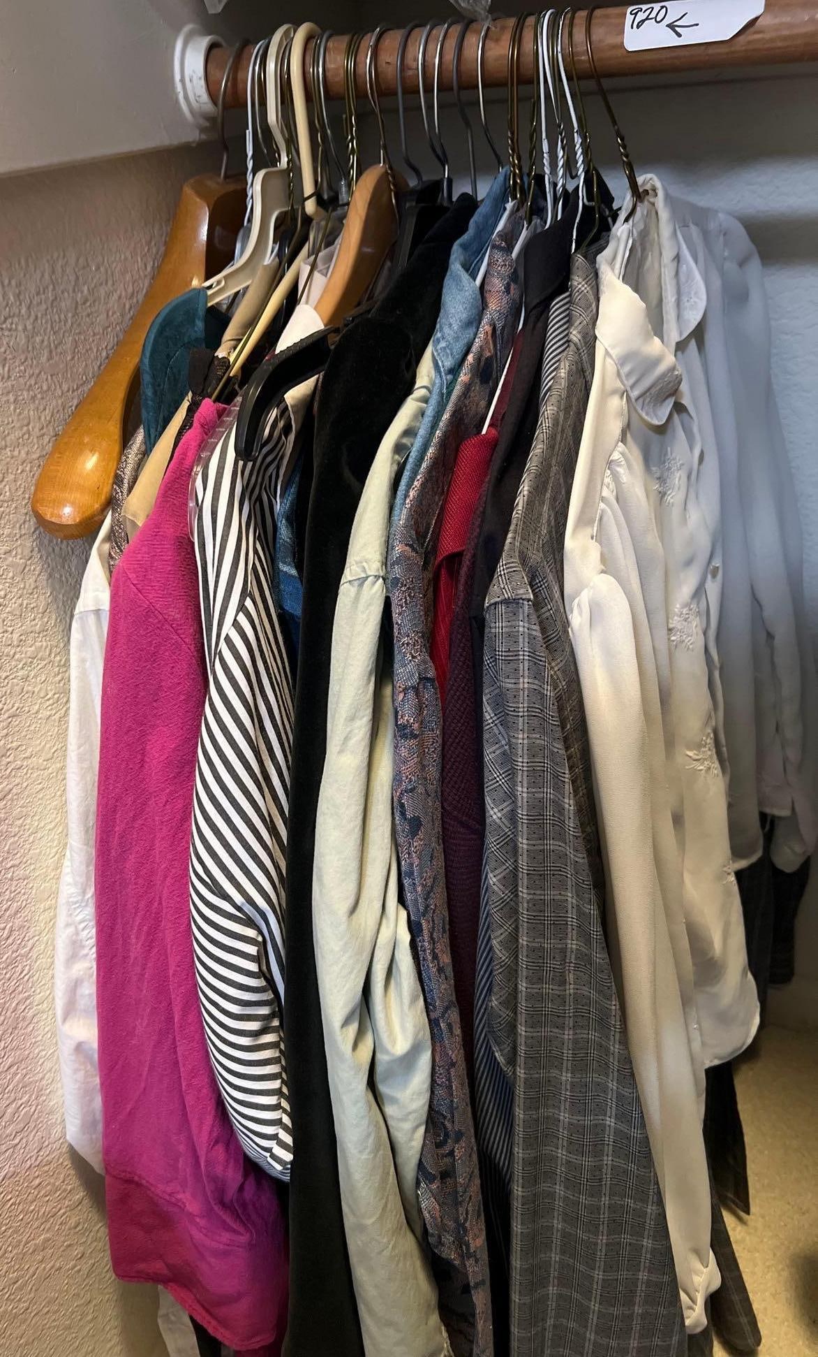 Shirts & Blouses: Shirts & blouses. Various sizes.