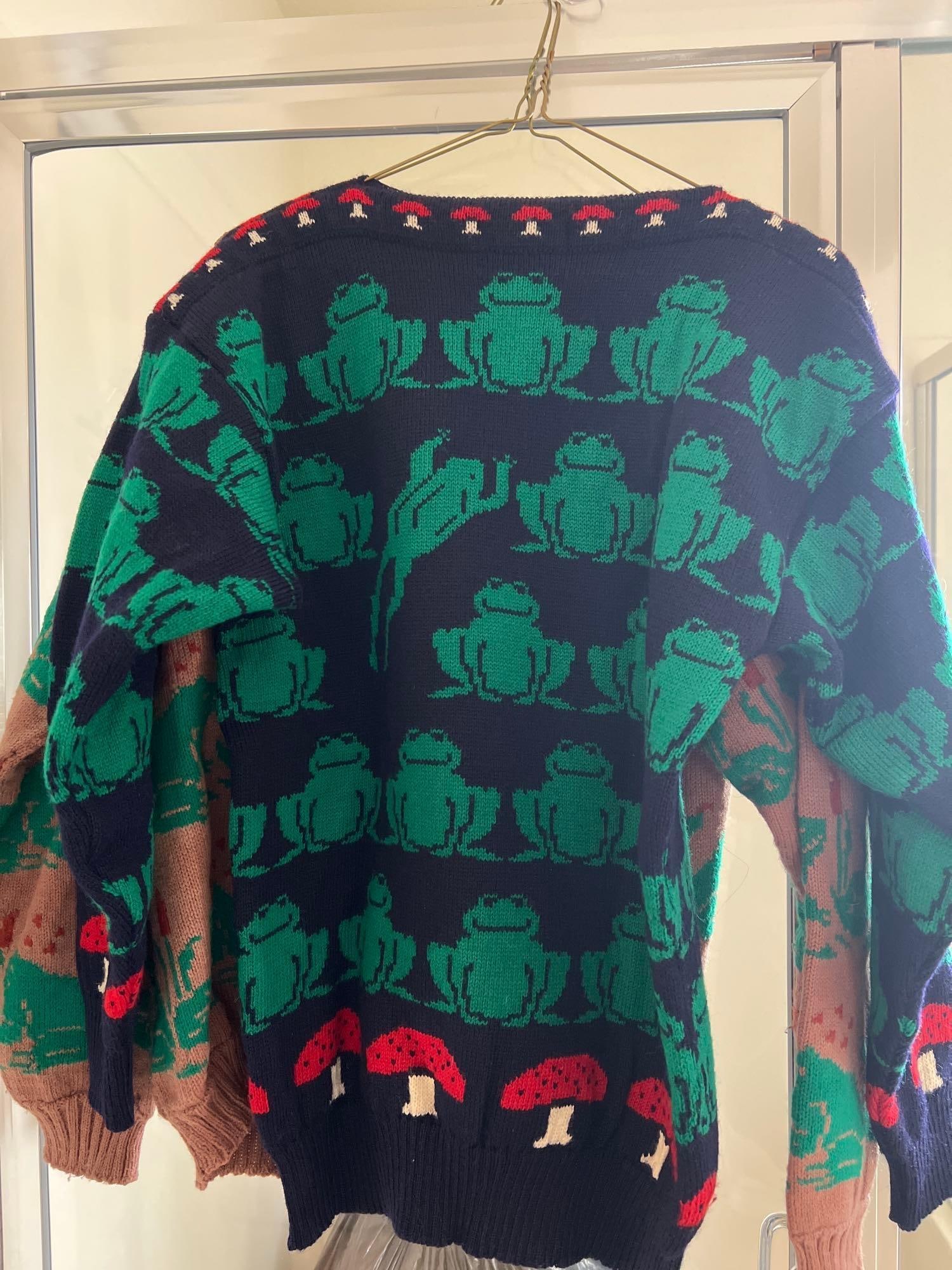 Two Vintage Frog Sweaters - 2