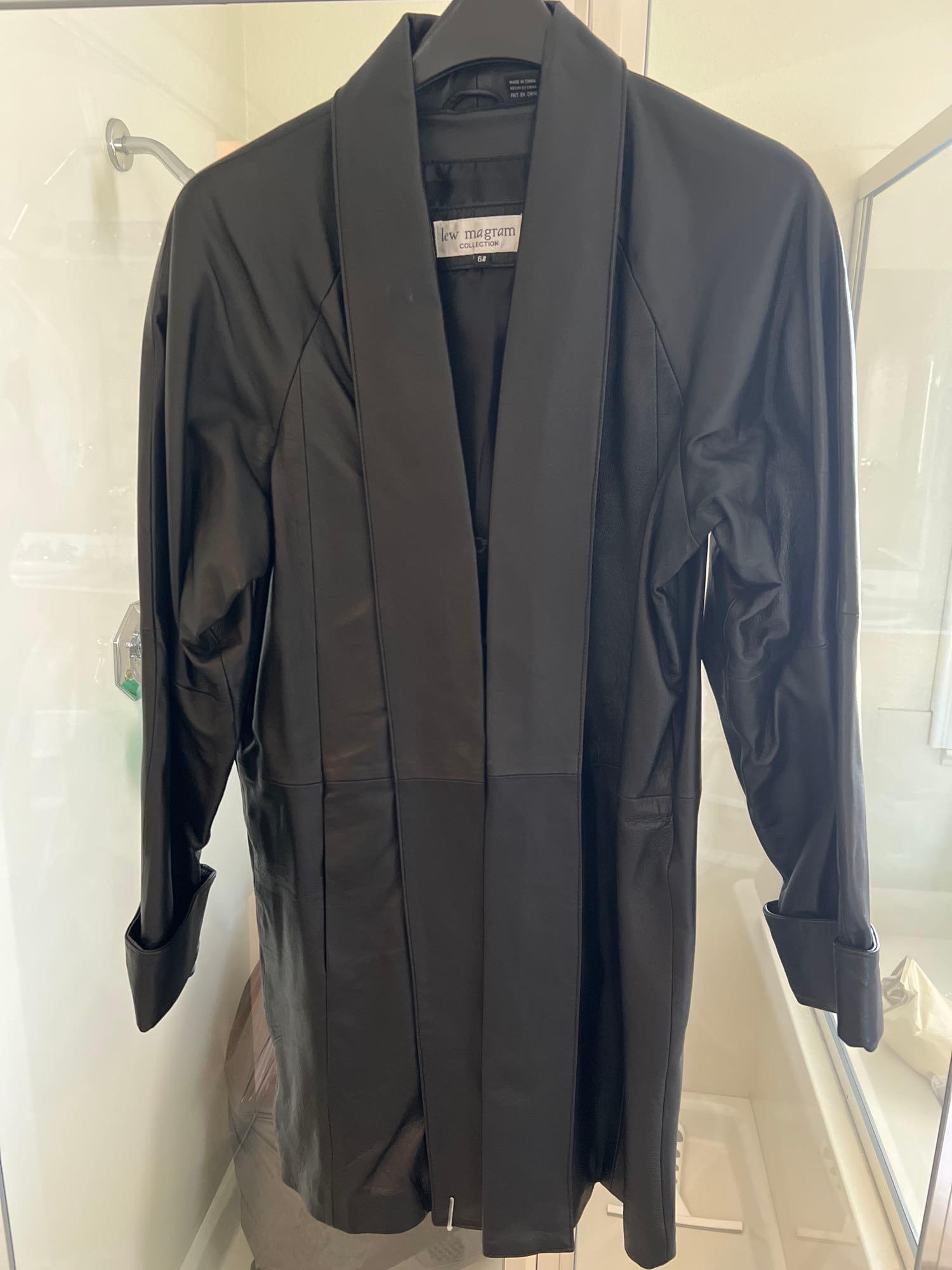 Vintage Black Leather Jacket (1 of 3)