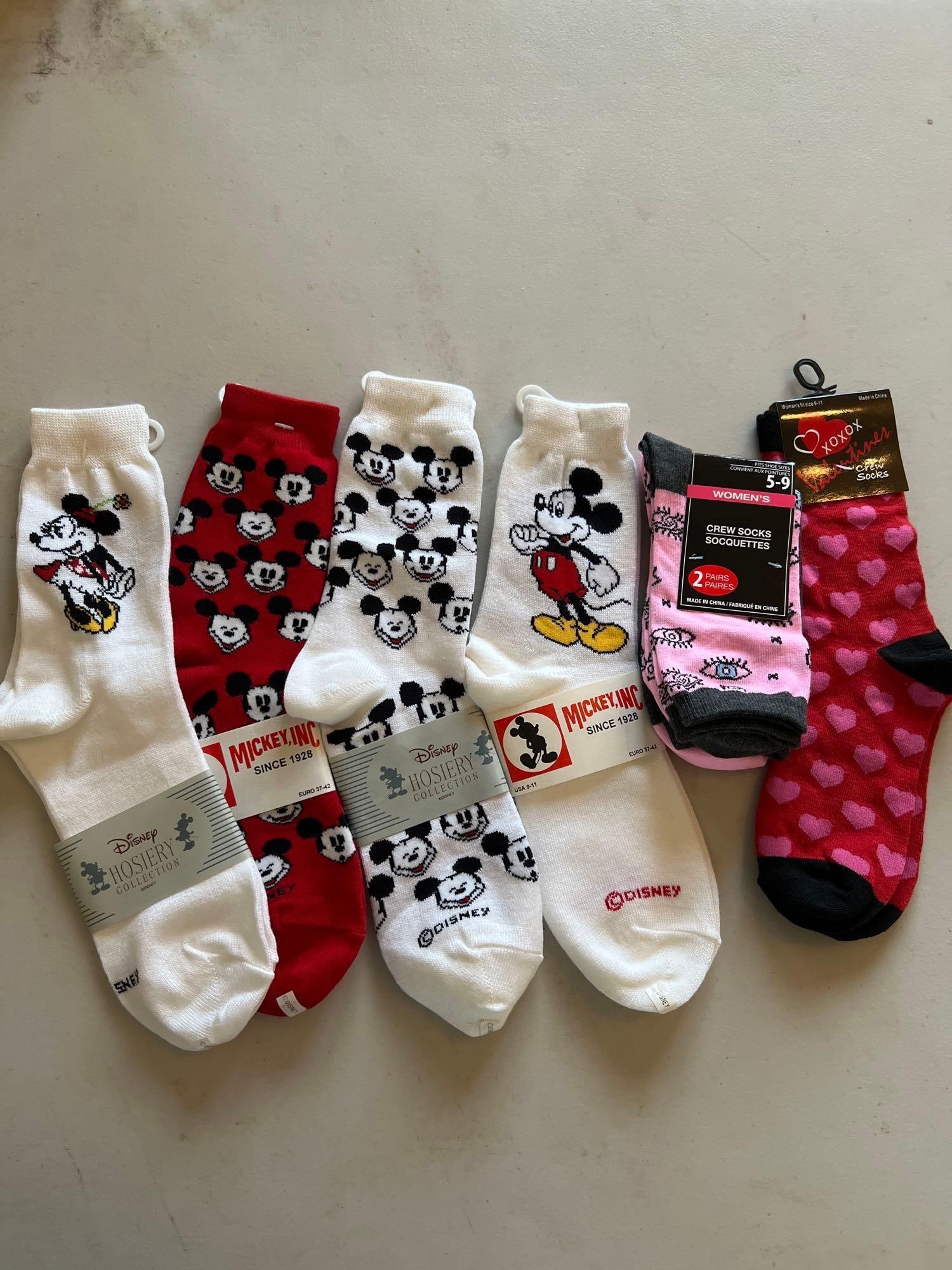 Disney, Mickey Mouse, And Other Socks: Disney, Mickey Mouse, and other socks.