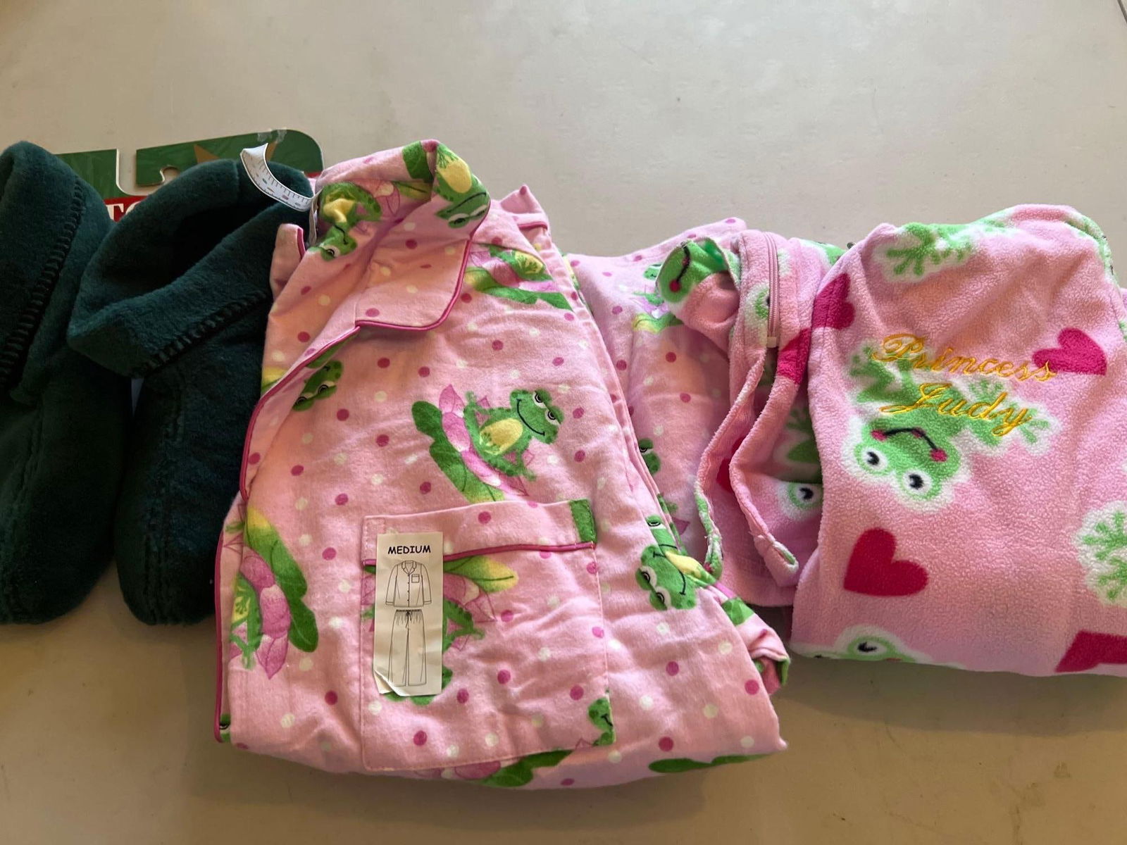 Pajama Sets, Many Frog Themed: Pajama sets, many frog themed. Approximate size medium to large